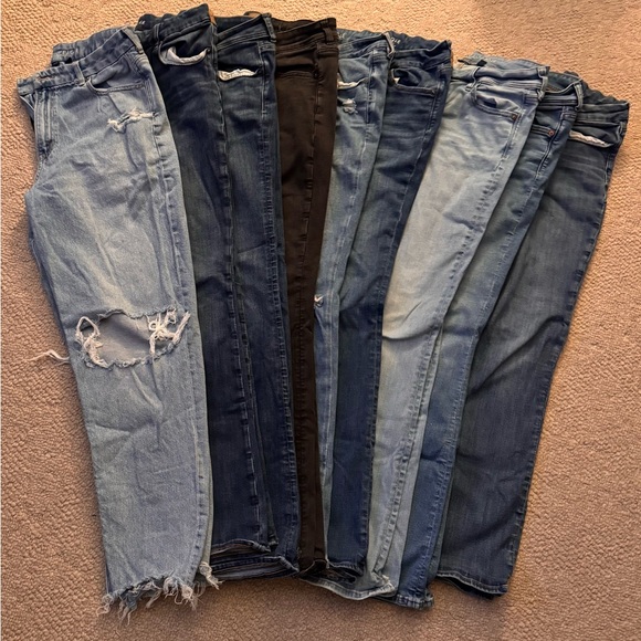 American Eagle Outfitters Denim - Sz 10,12,14 - Lot of 9 American Eagle Outfitters Women's Jeans